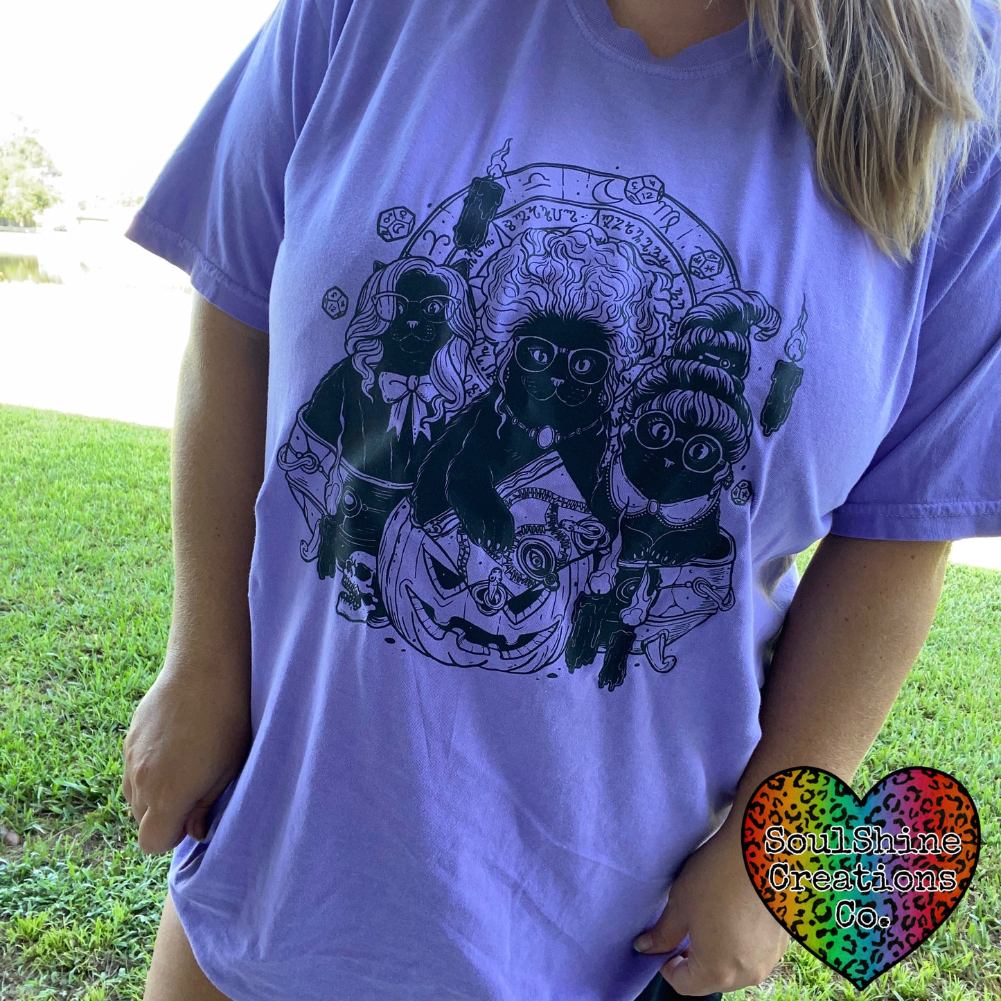 Cat Witches Comfort Colors Shirt