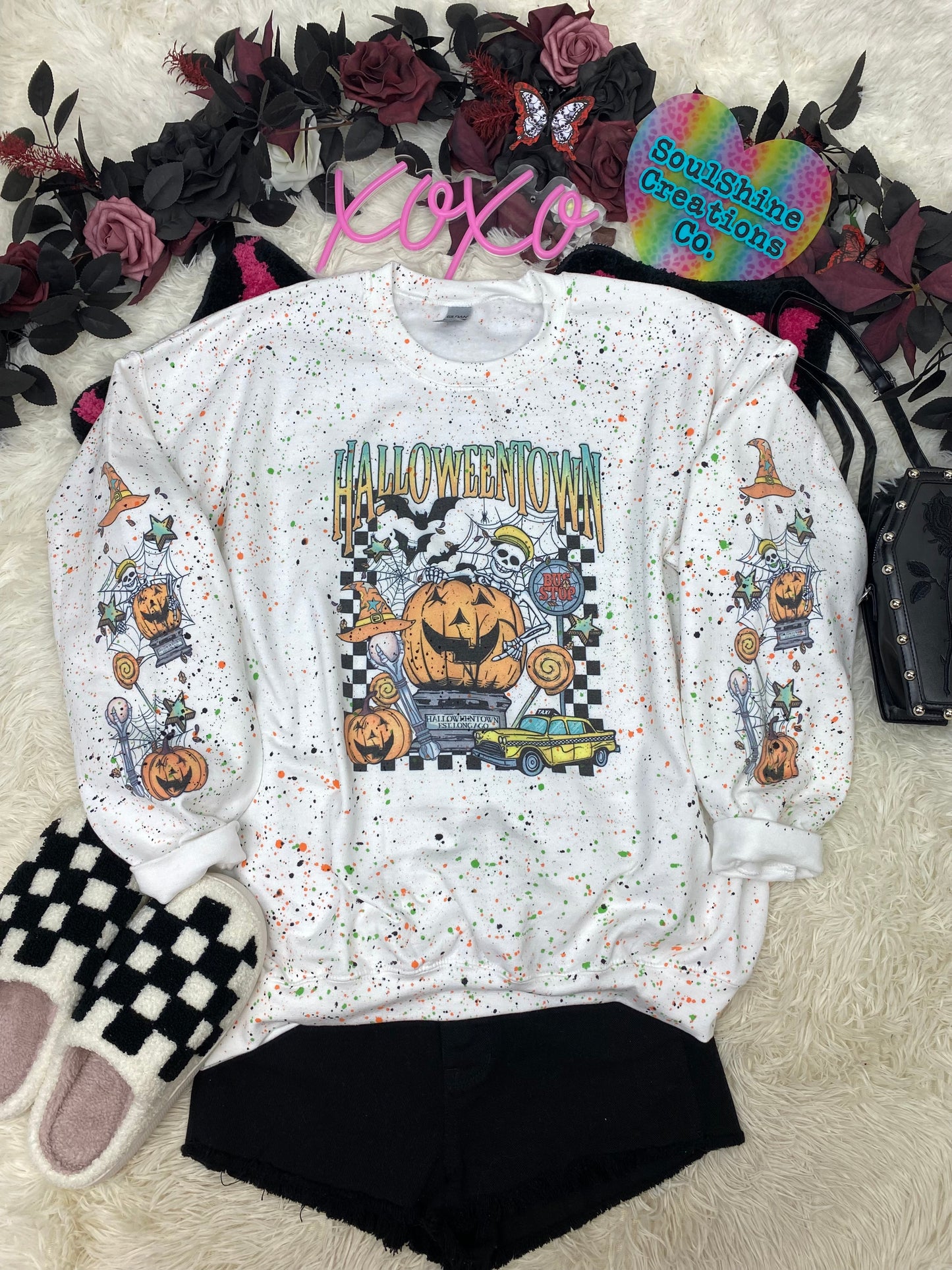 Halloween Town Splatter Sweater