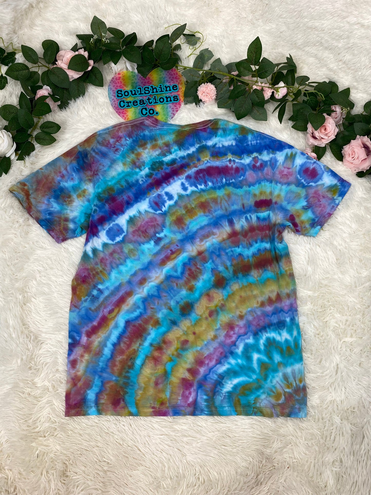 Cosmic Summer Geode Ripple Ice Tie Dye Shirt