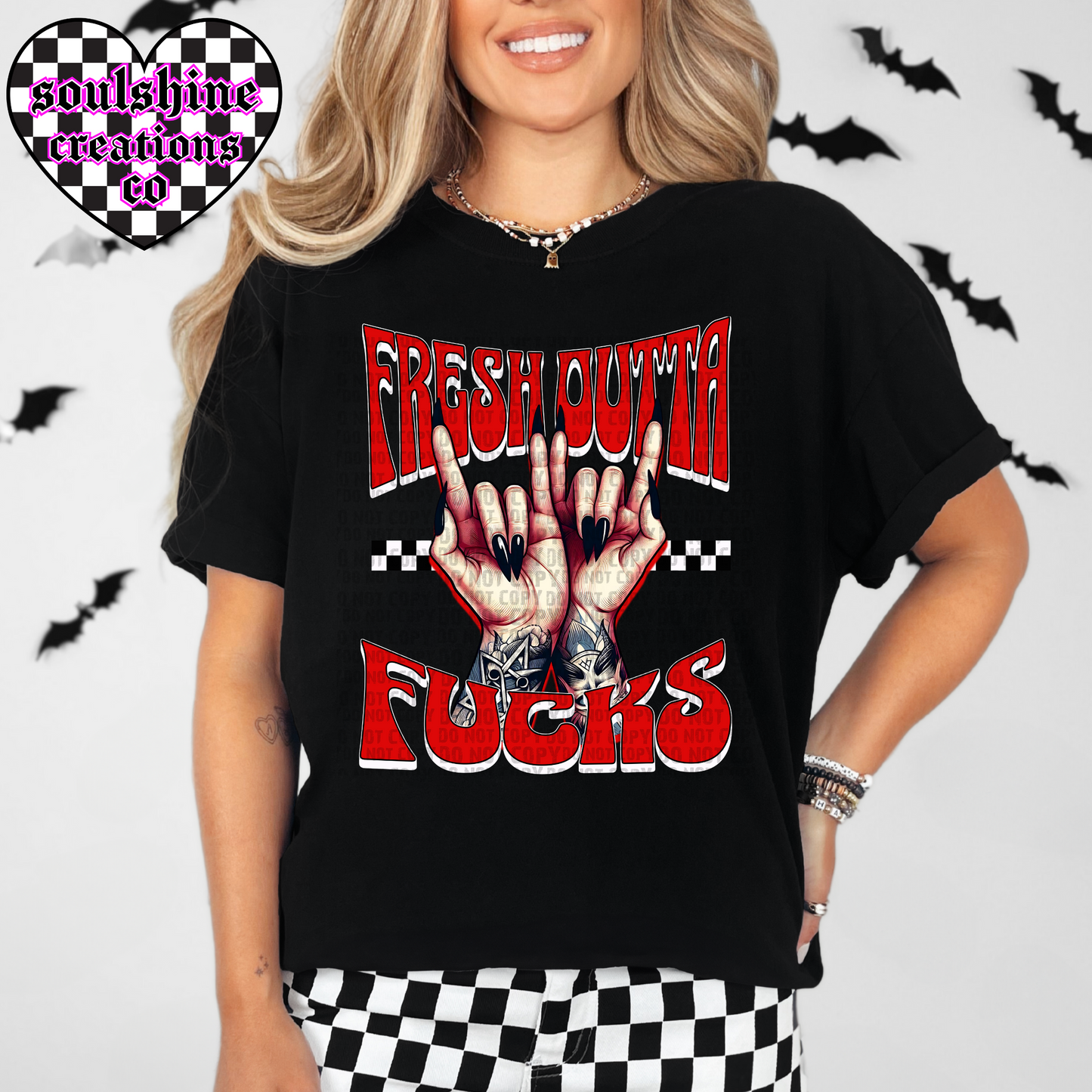 Fresh Outta Fucks Snarky Tee or Sweater