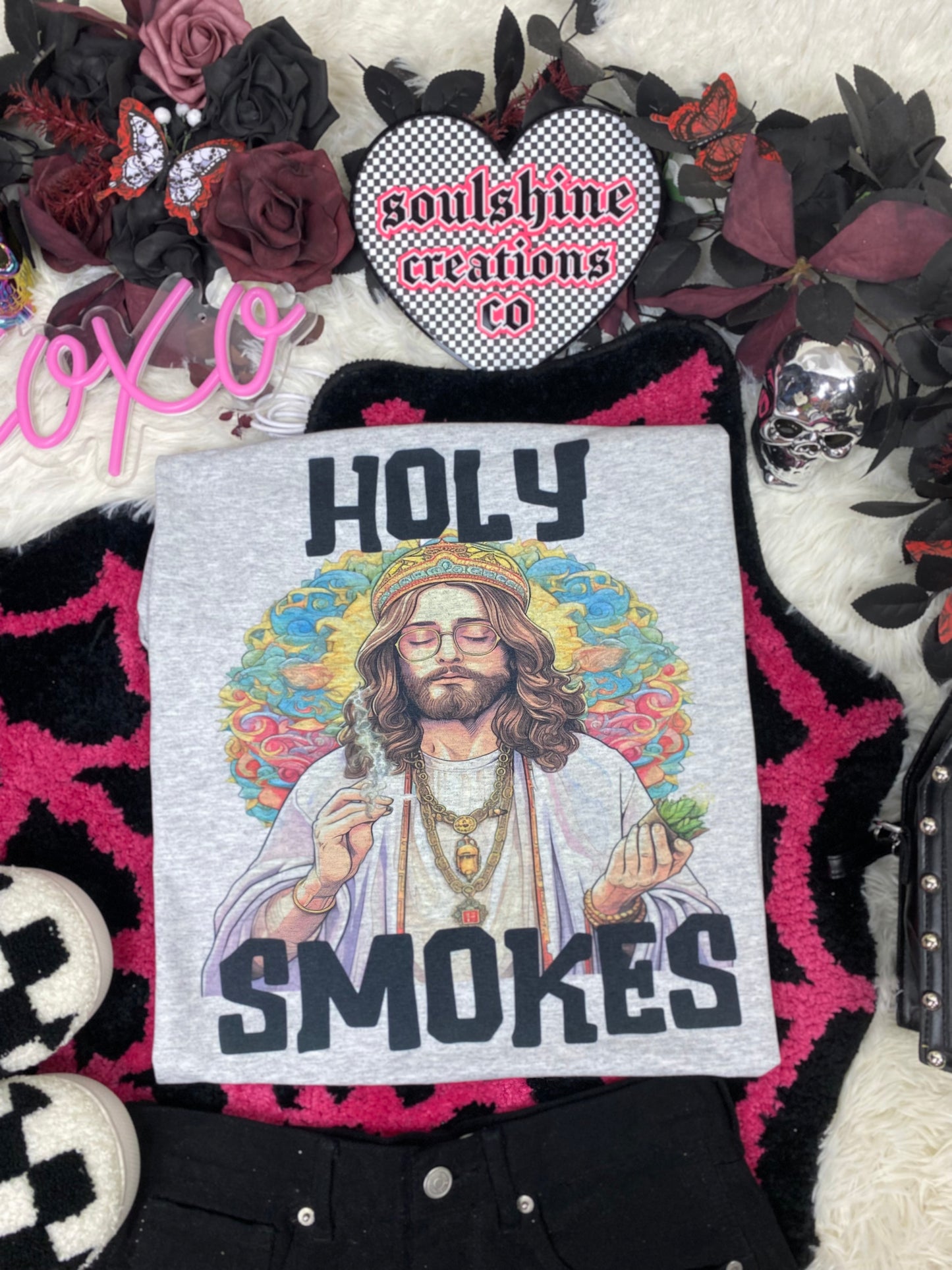 Holy Smokes 420 tee shirt or Sweater