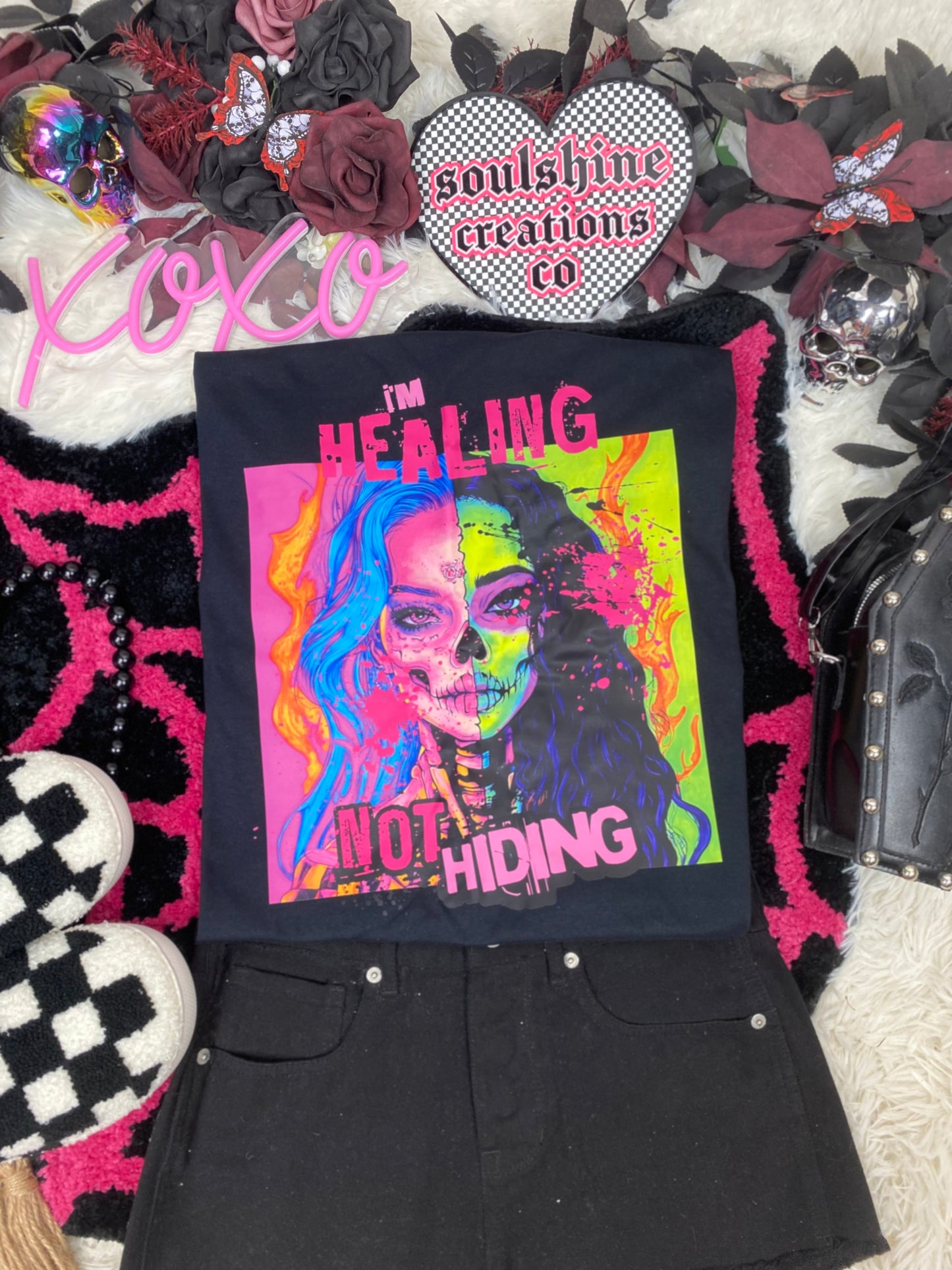 I’m Healing not Hiding tee or sweater-Edgy Alternative Vibes