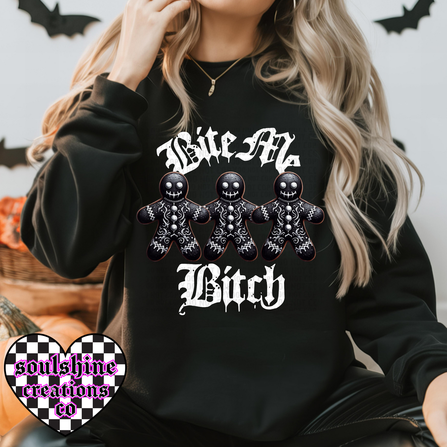 Bite Me Bitch Snarky Christmas Tee or Sweater