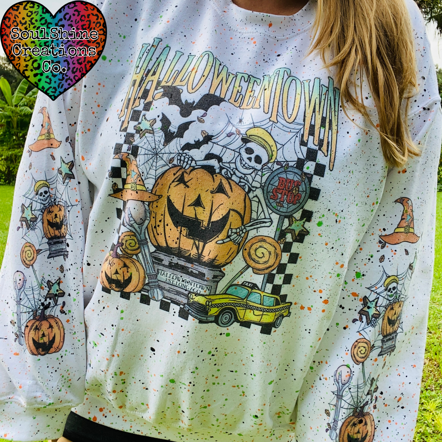 Halloween Town Splatter Sweater