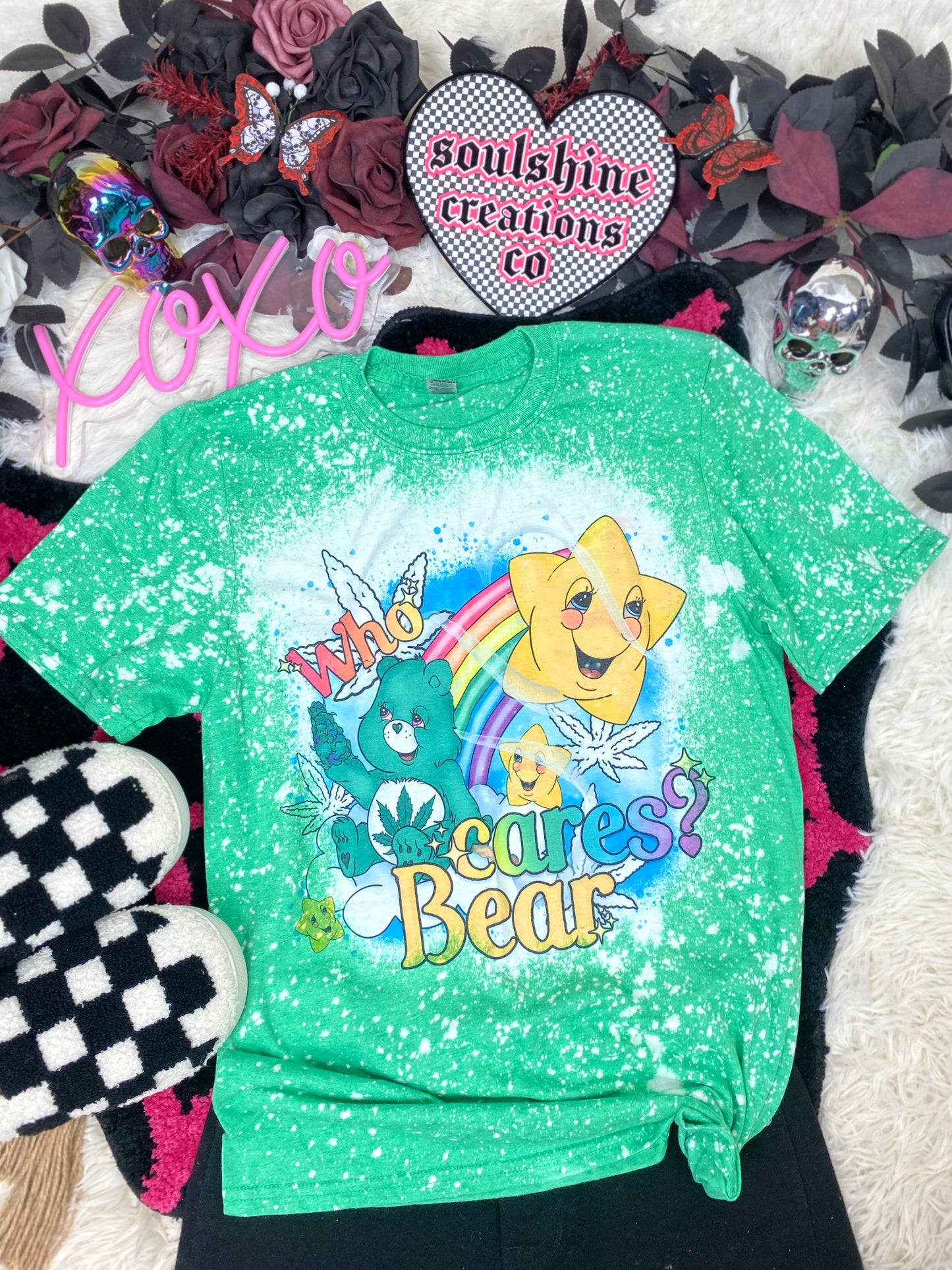 misfitbears bleached tee shirt