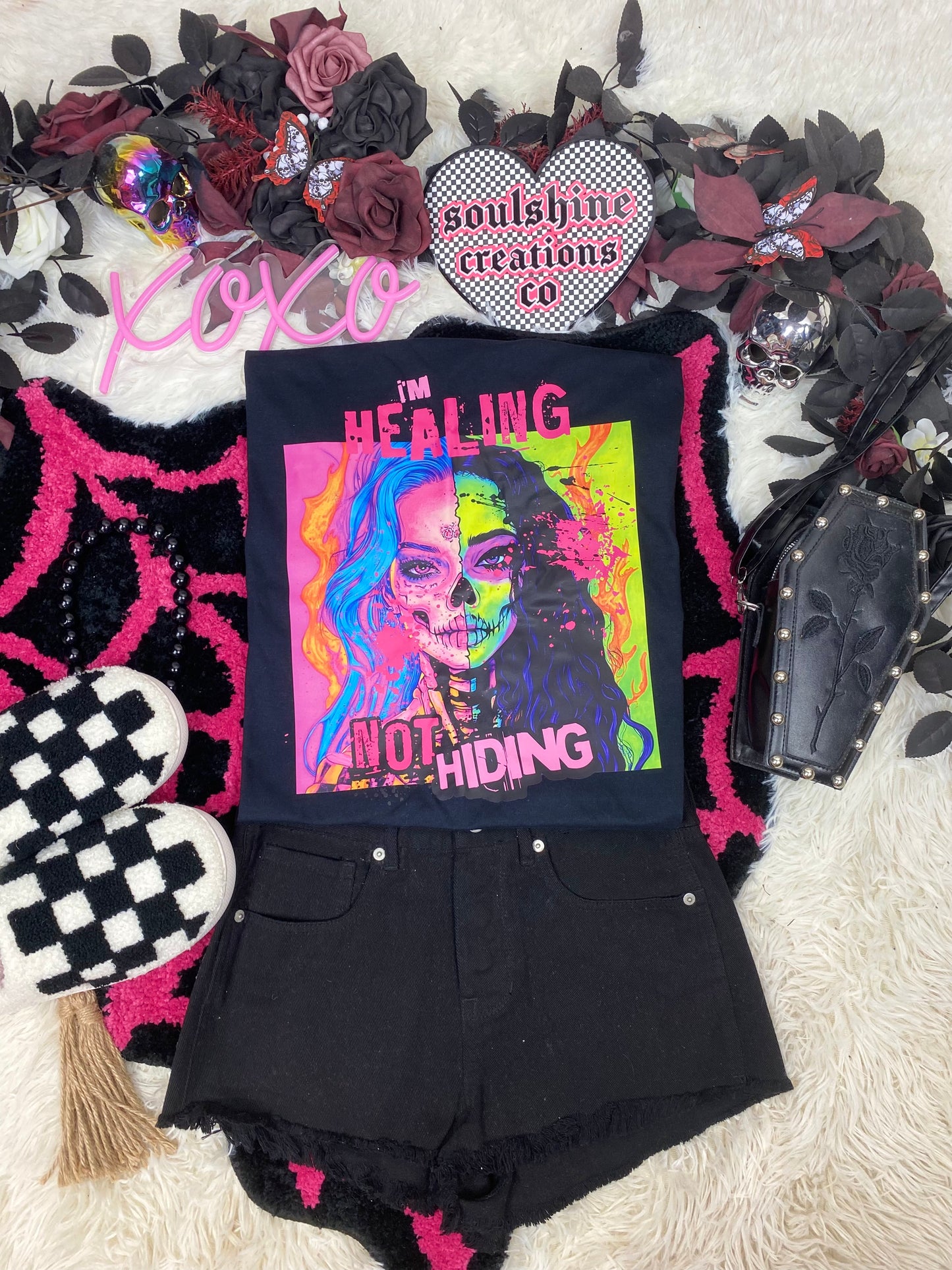 I’m Healing not Hiding tee or sweater-Edgy Alternative Vibes