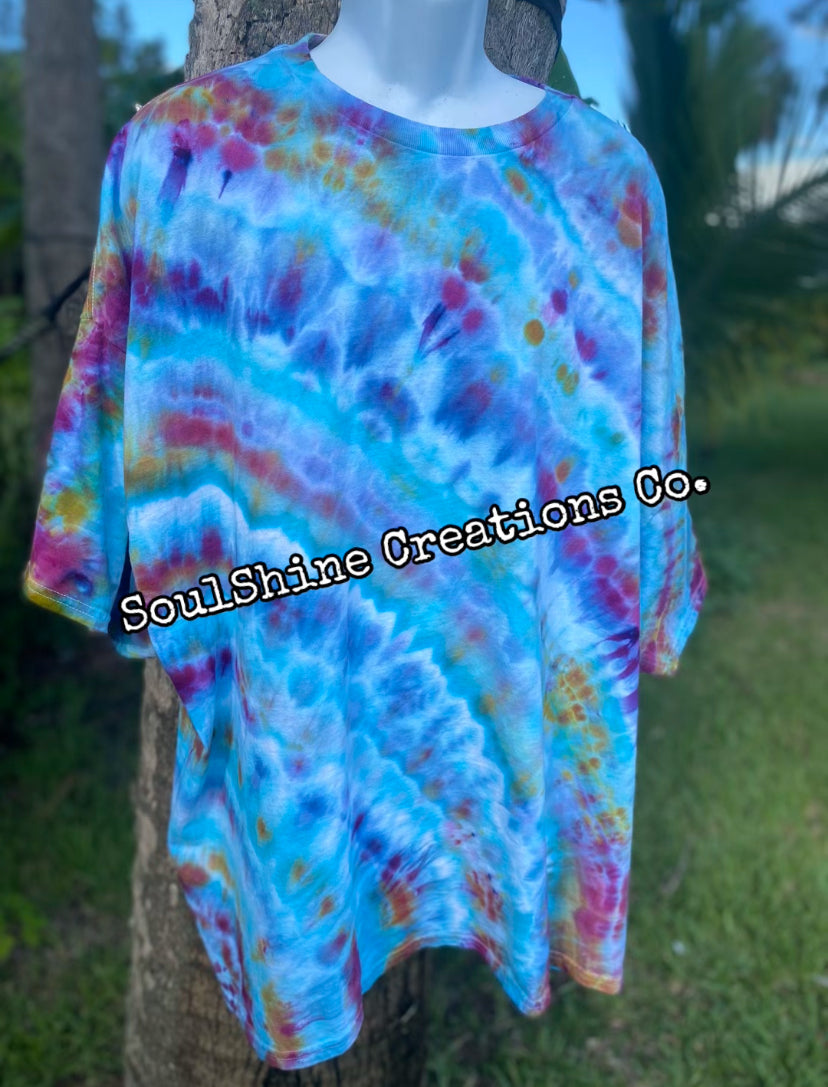 Cosmic Summer Geode Ripple Ice Tie Dye Shirt