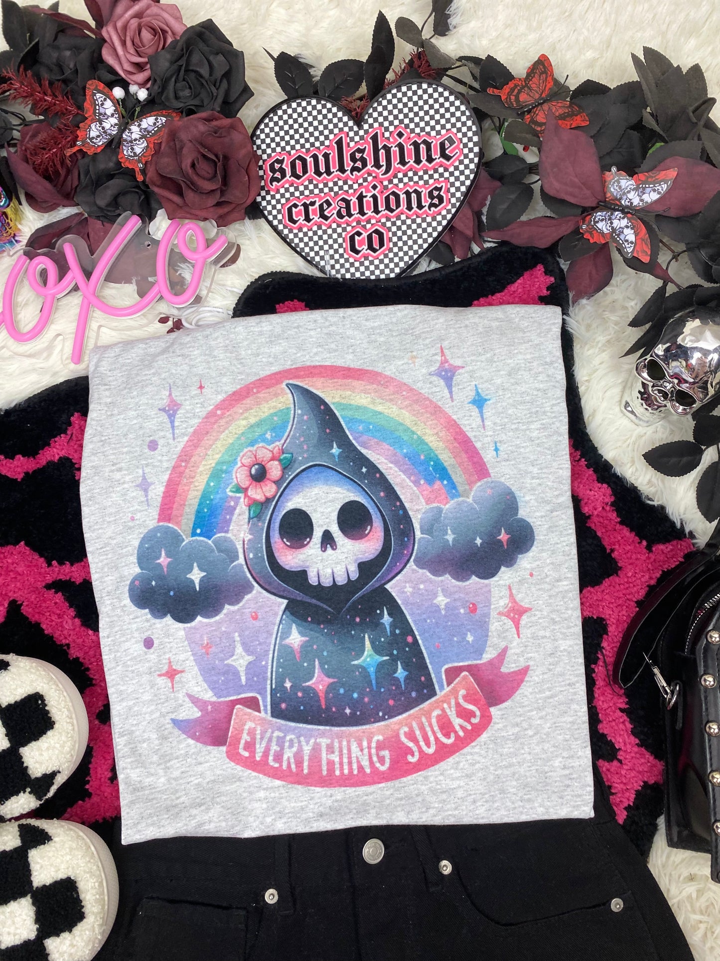 everything sucks reaper tee shirt or Sweater