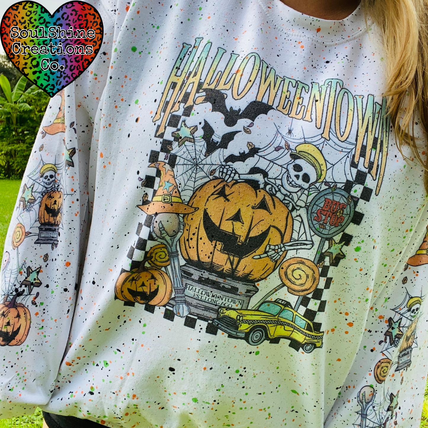 Halloween Town Splatter Sweater