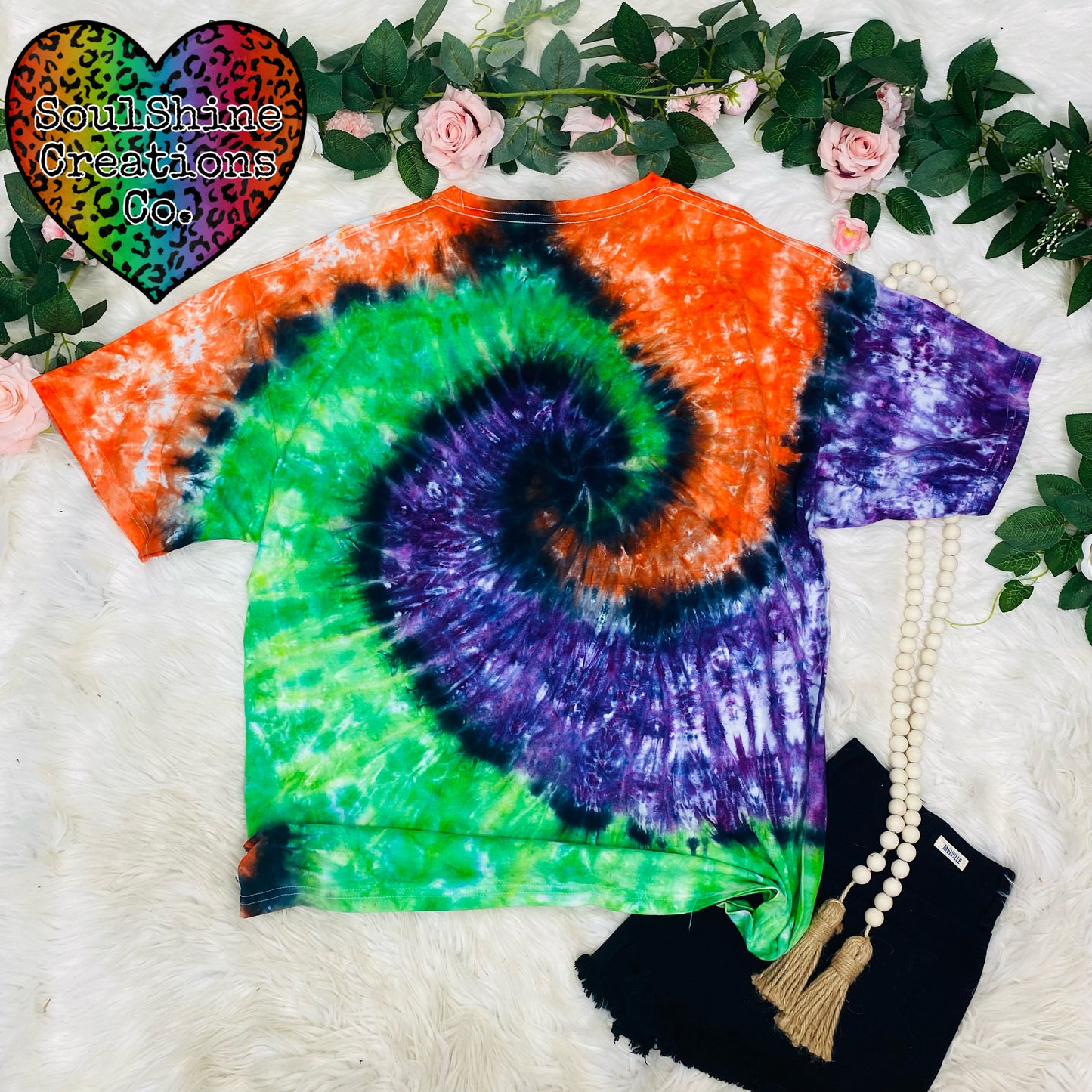 Halloween Spiral Tie Dye Shirt