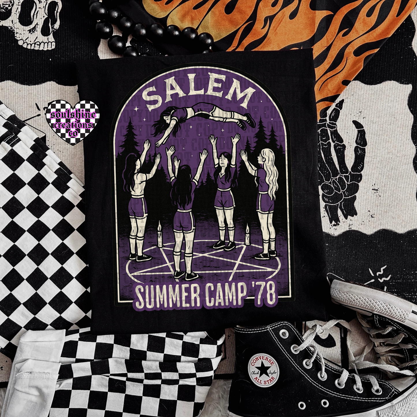Salem Summer Camp 78’ Tee or Sweater-Edgy Alternative Vibes-Witchy-Retro Halloween