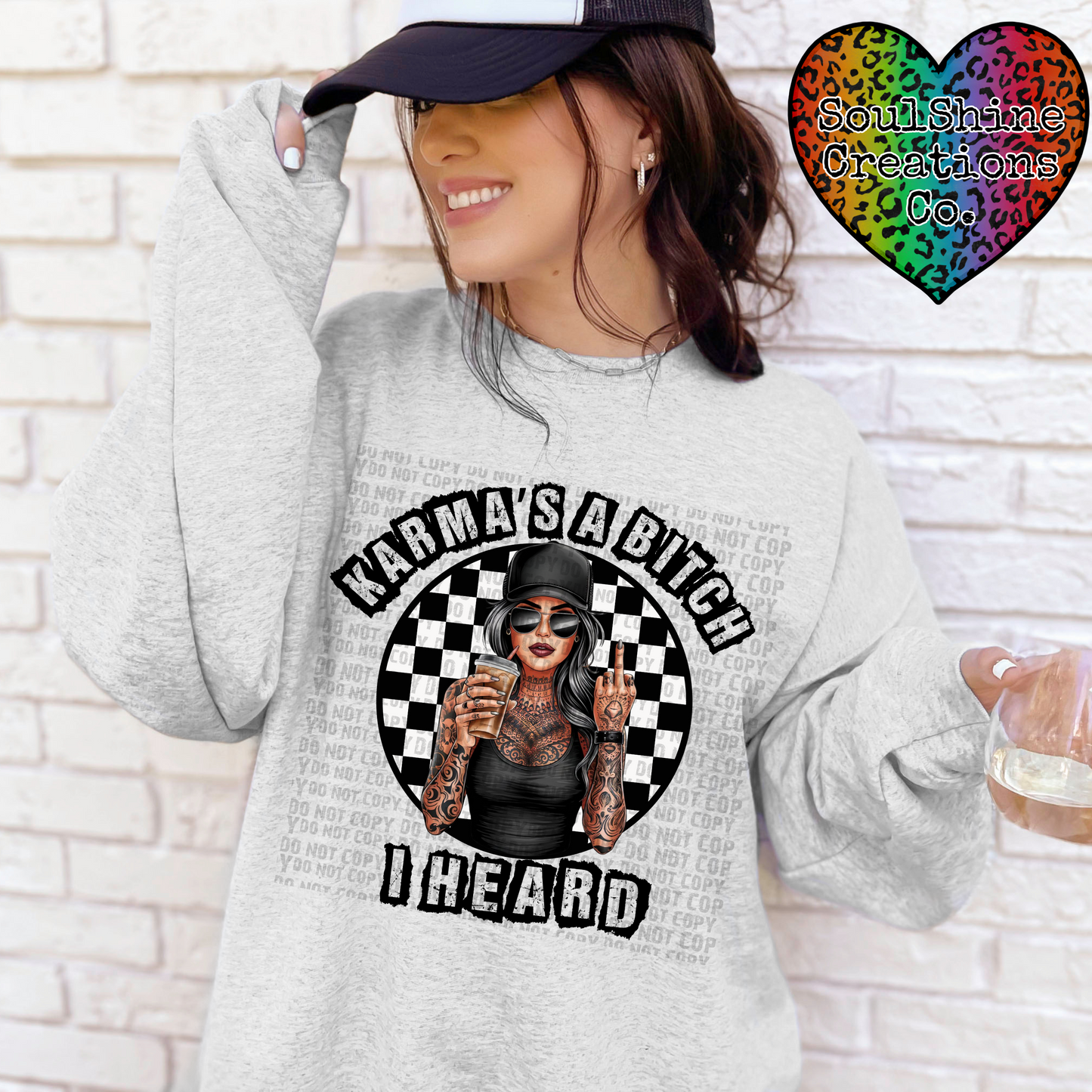 Karma’s a Bitch I Heard Digital Design PNG