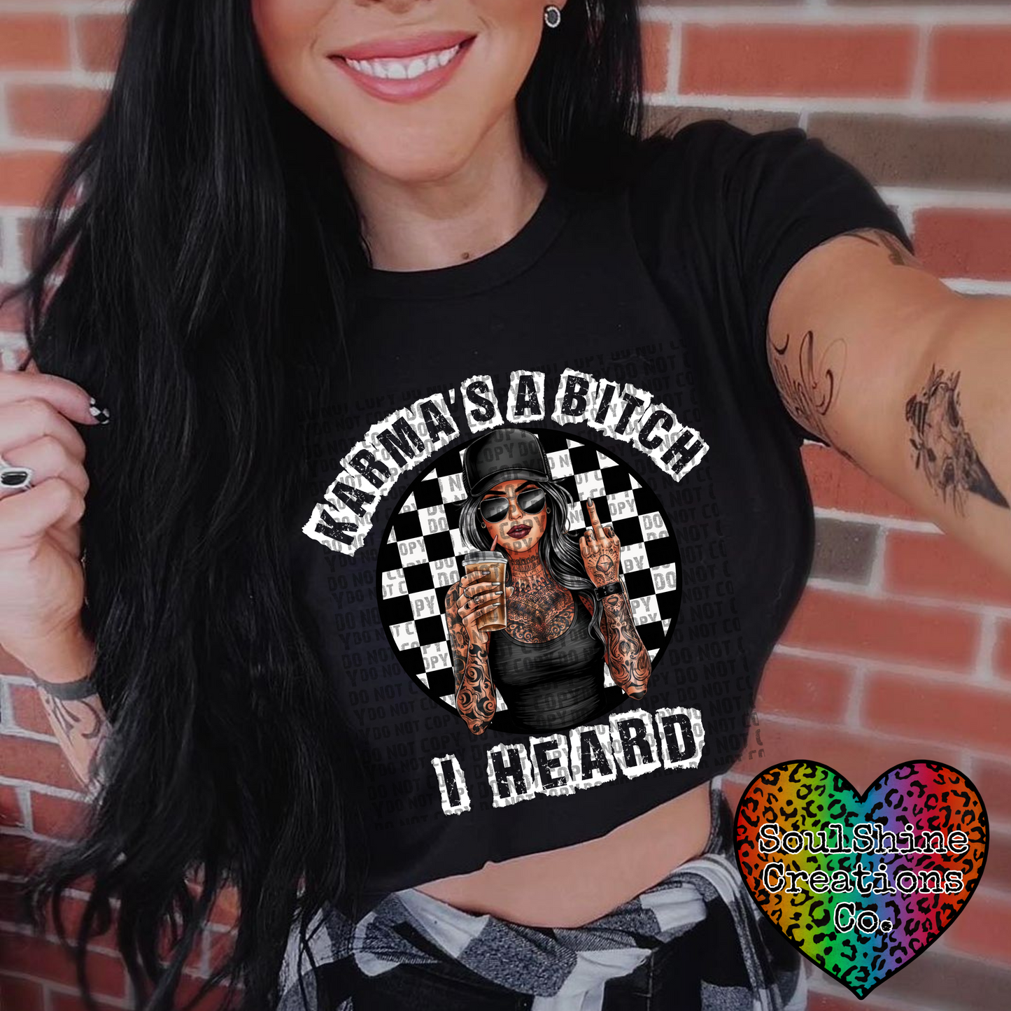 Karma’s a Bitch I Heard Digital Design PNG