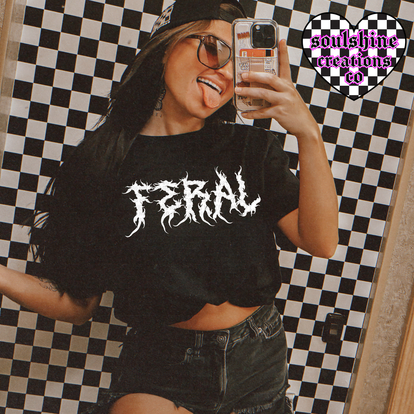 Feral tee or sweater-Edgy Alternative Vibes-Metal