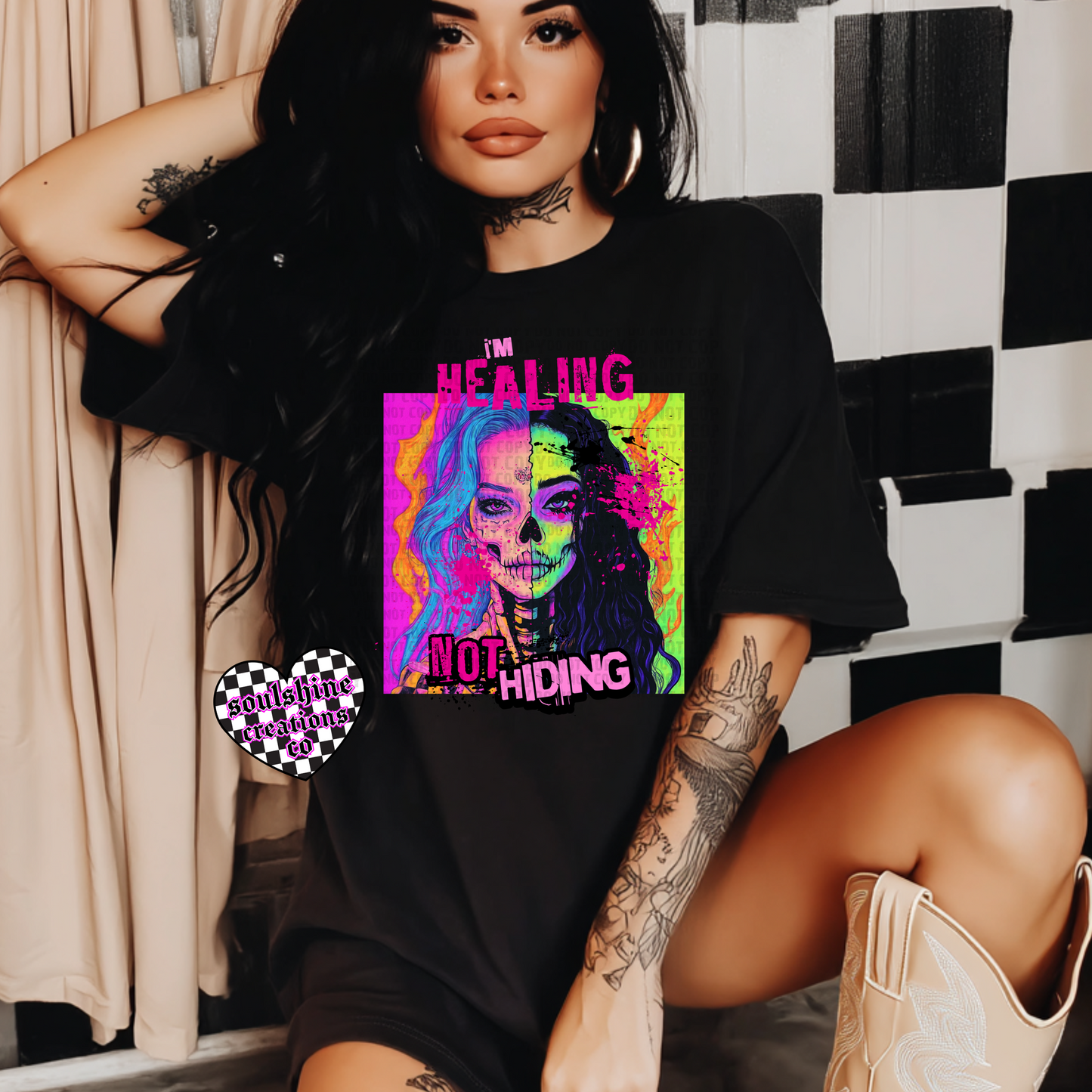 I’m Healing not Hiding tee or sweater-Edgy Alternative Vibes