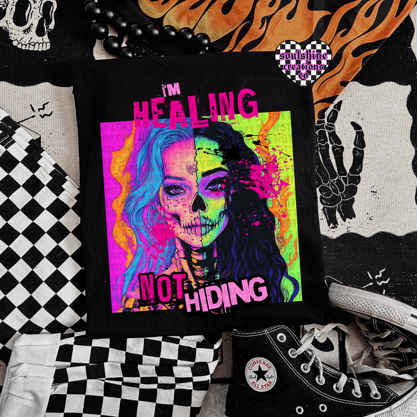 I’m Healing not Hiding tee or sweater-Edgy Alternative Vibes