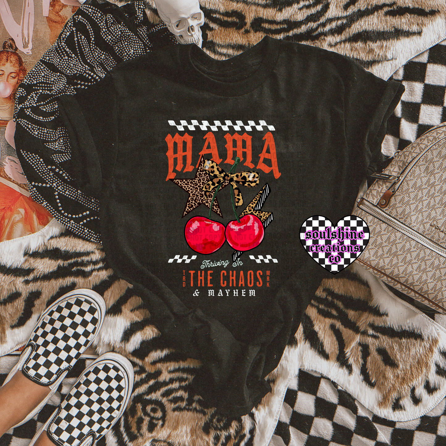 Mama Thriving in the Chaos & Mayhem tee or sweater-Yallternative- Edgy Alternative Vibes