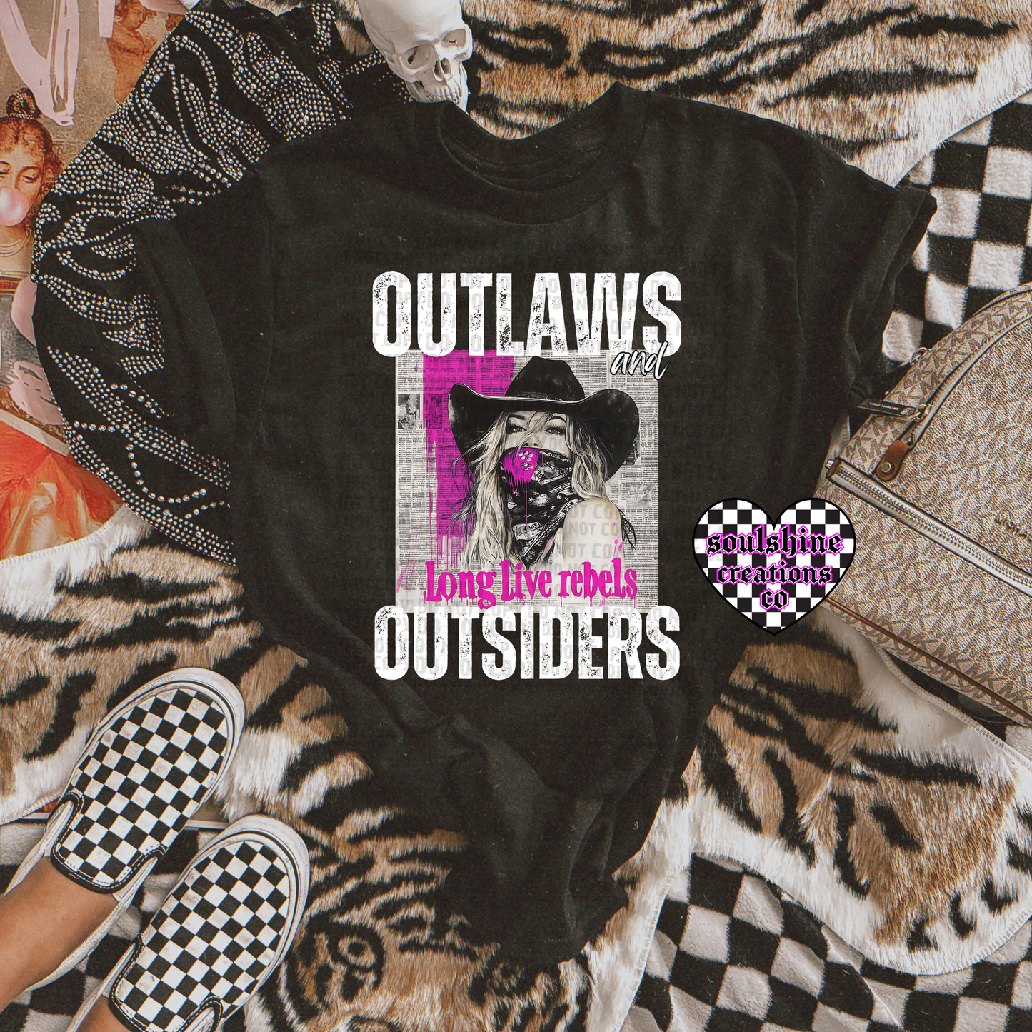 Outlaws Outsiders tee or sweater-Yallternative- Edgy Alternative Vibes