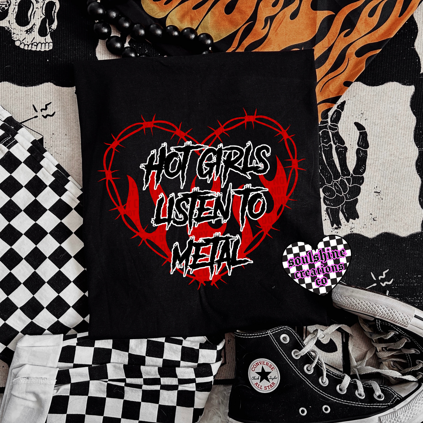 Hot Girls Listen to Metal tee or sweater-Edgy Alternative Vibes