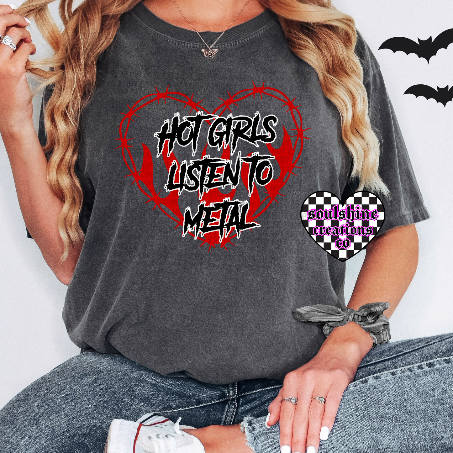 Hot Girls Listen to Metal tee or sweater-Edgy Alternative Vibes