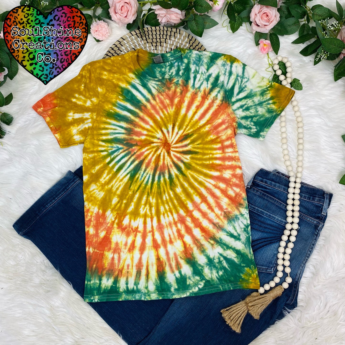 Autumn Harvest Spiral Tie Dye