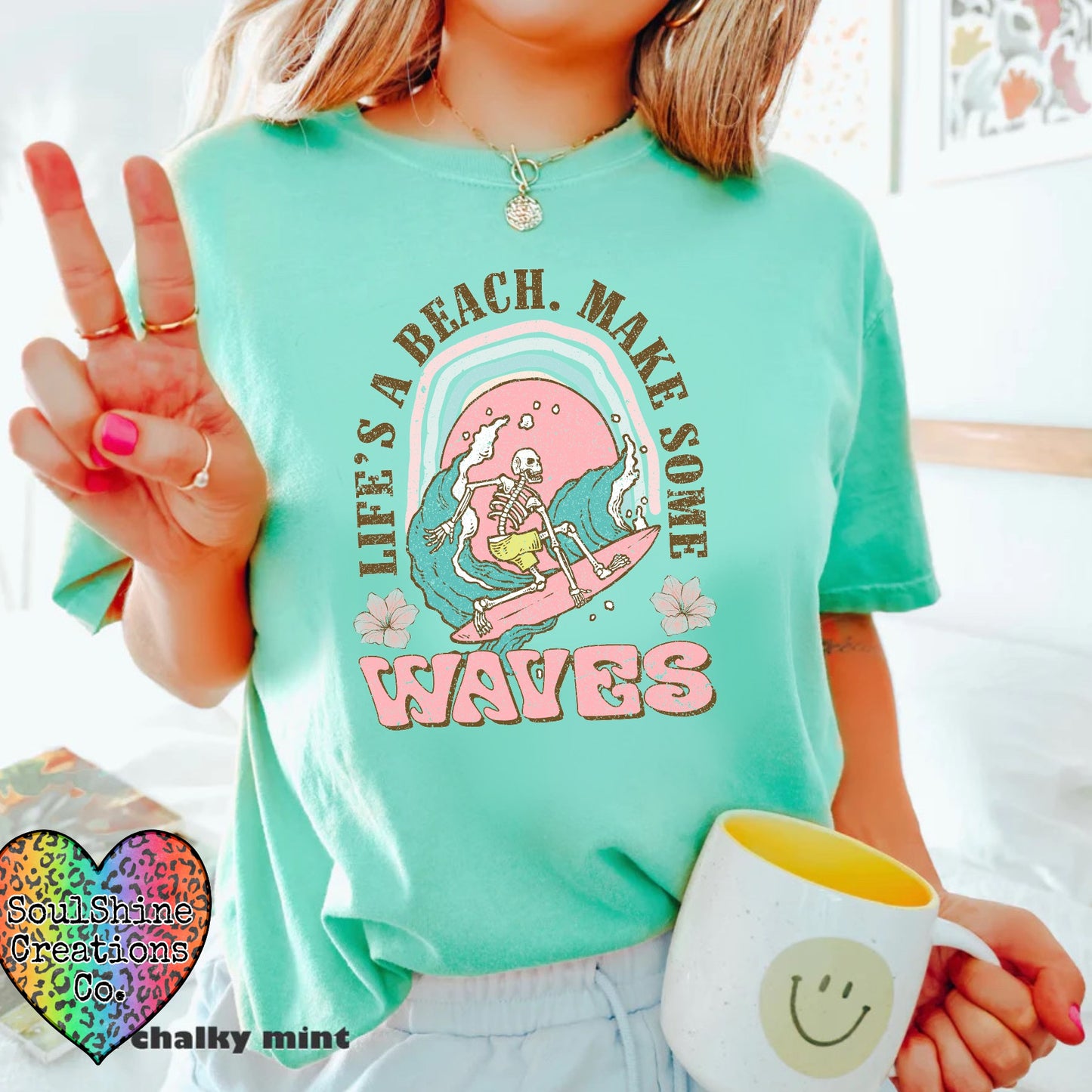 Life’s A Beach Make Some Waves Comfort Colors Shirt
