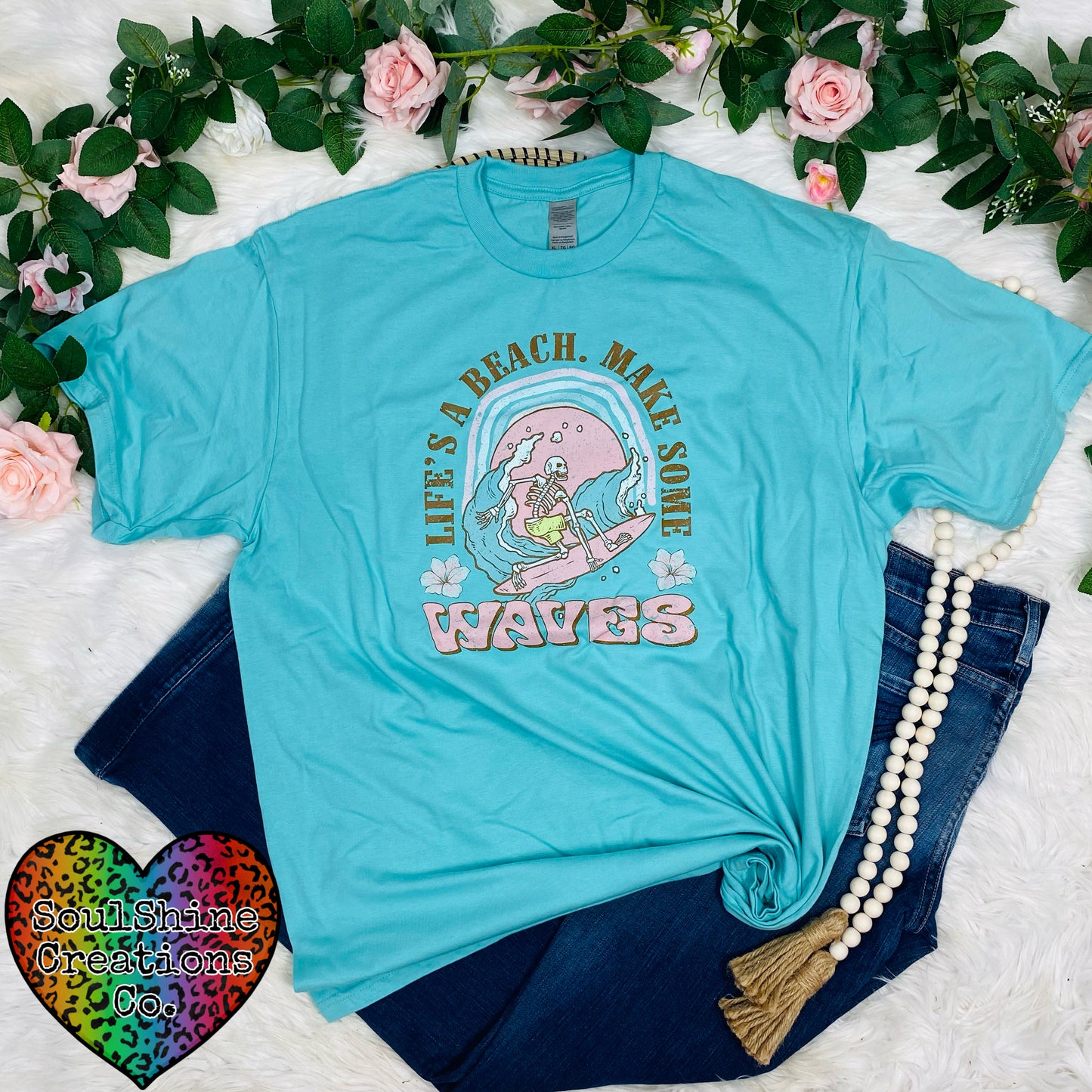 Life’s A Beach Make Some Waves Shirt