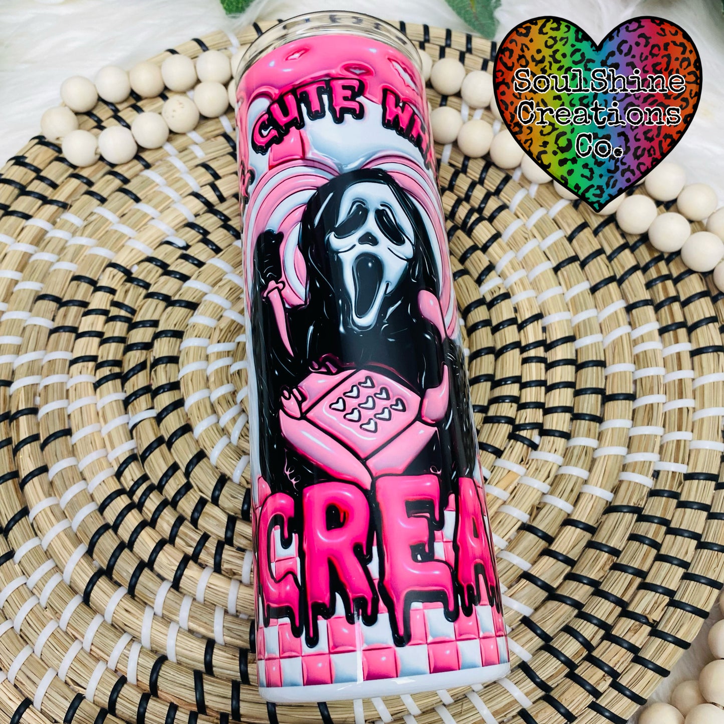 You’re cute when you Scream 3D Puff Tumbler