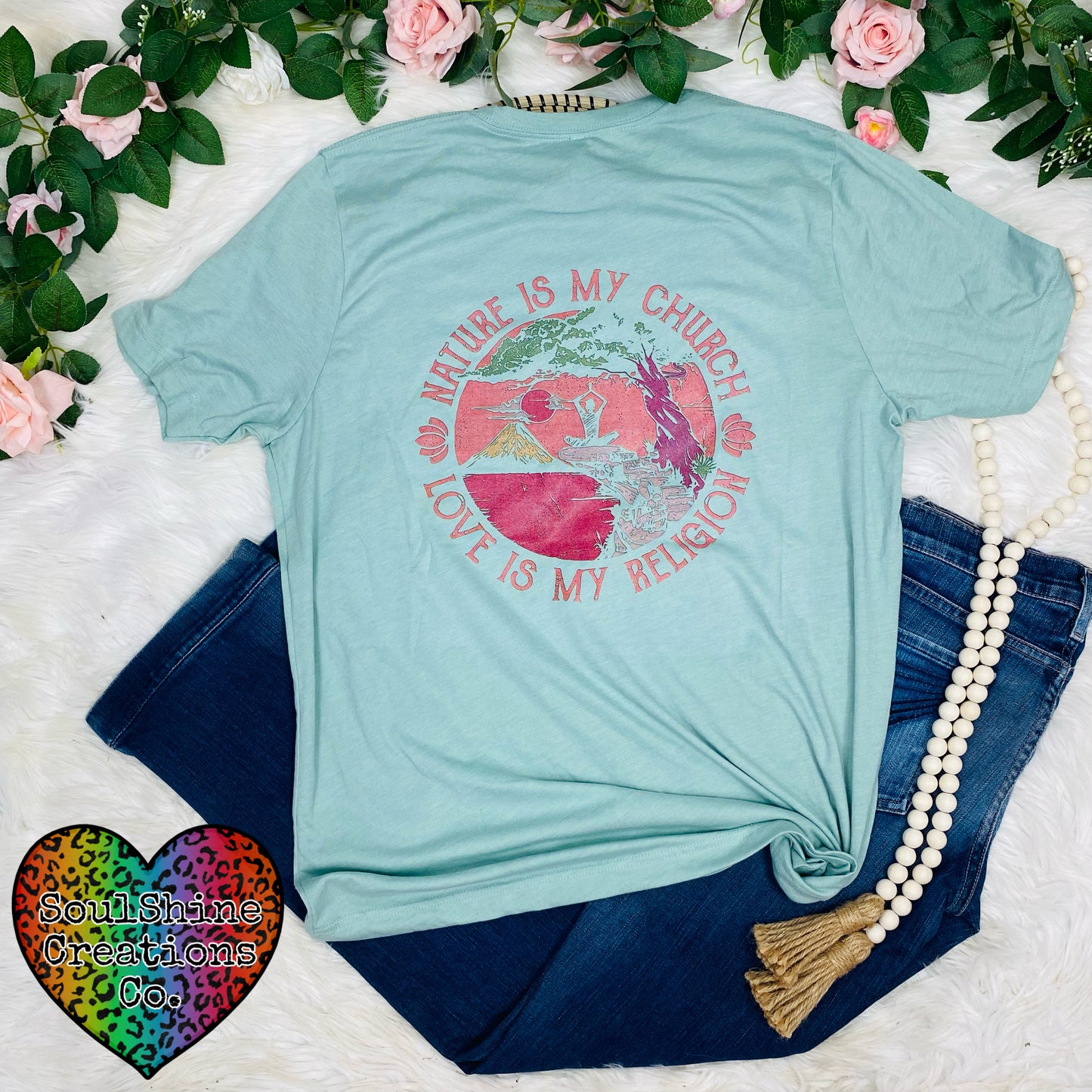 Nature is My Church Love is My Religion Shirt