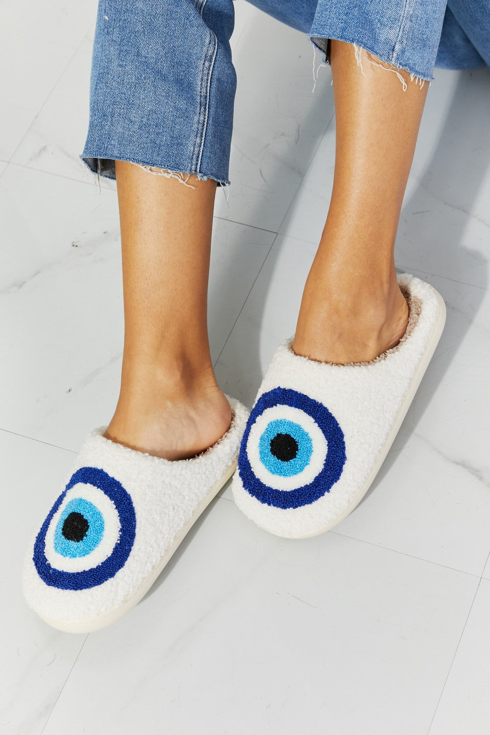 Third Eye Plush Slippers