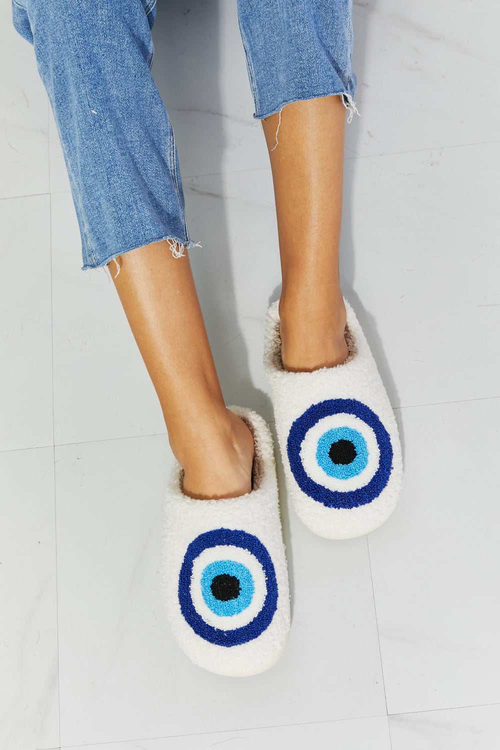 Third Eye Plush Slippers
