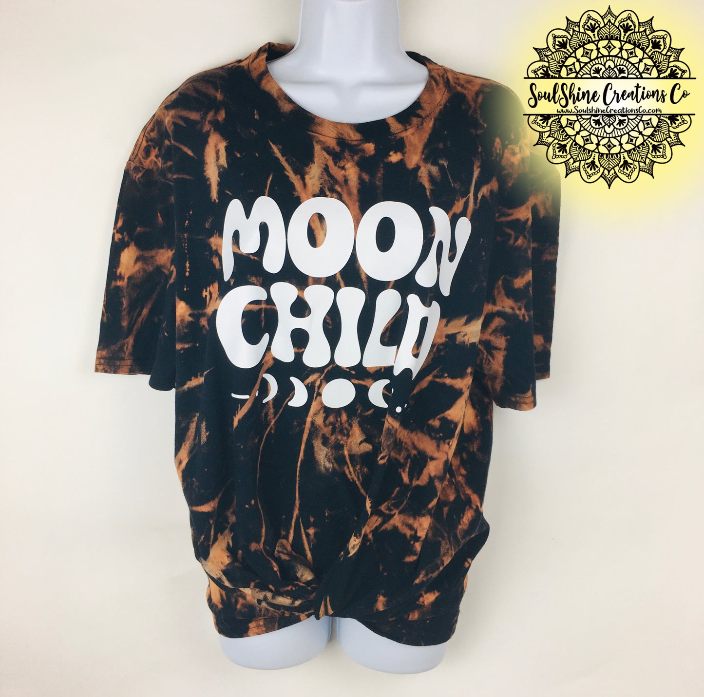Moon Child Grunge Bleached Shirt