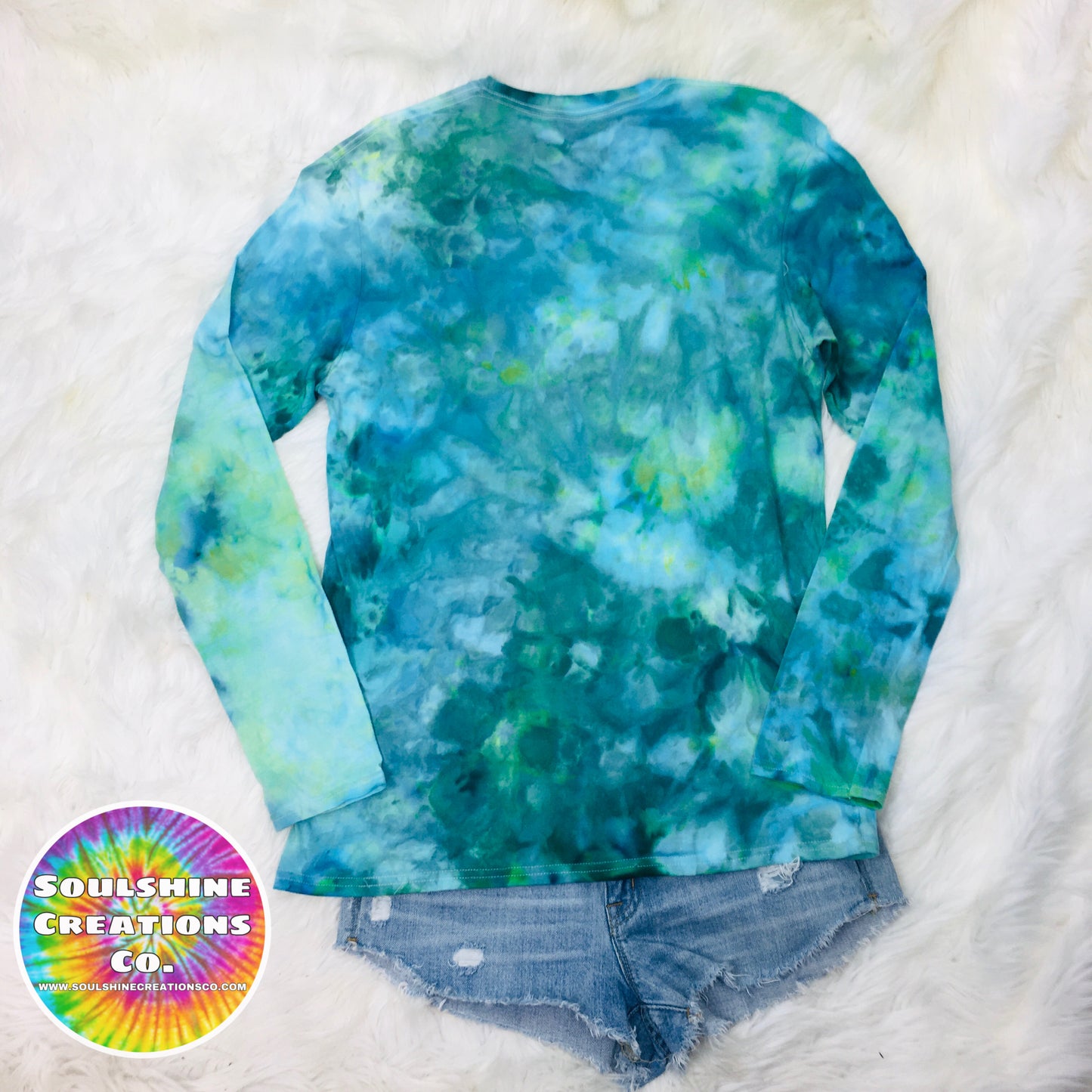 Ocean Tides Ice Dyed Tie Dye Shirt