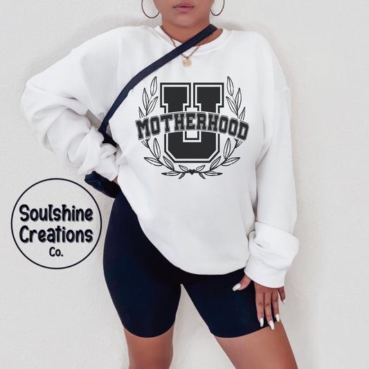 Motherhood University Black PREORDER Screen Print Transfer