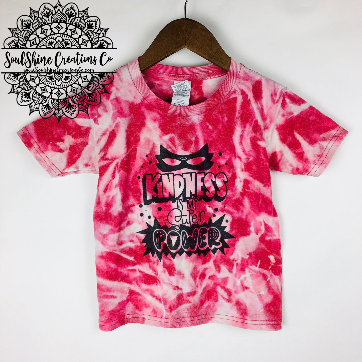 Kindness is my Superpower Kids Bleached Shirt