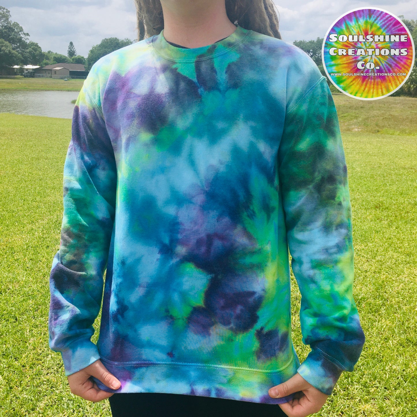 Mermaid Magic Ice Dye Sweater