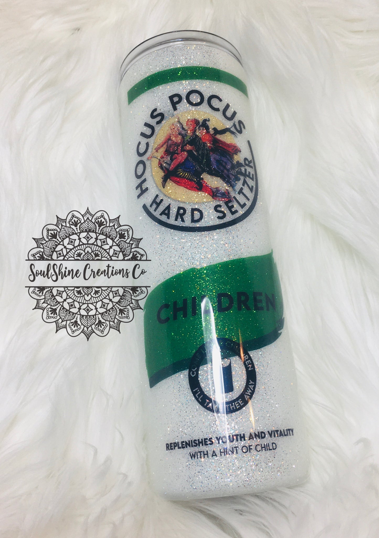 Hocus Pocus Glitter Tumbler Cup