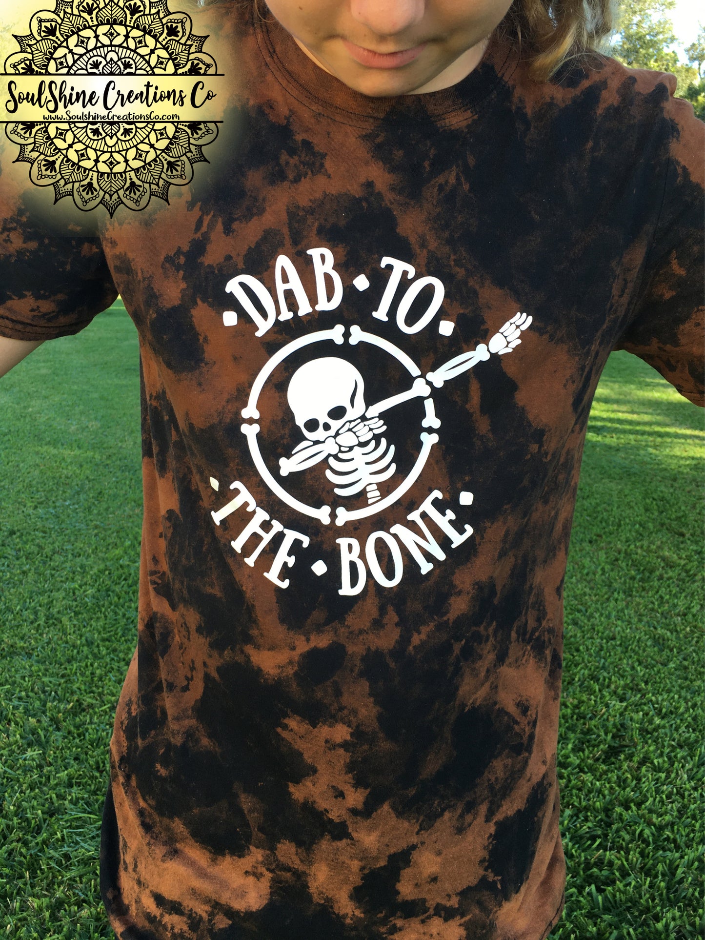 Dab to the Bone Bleached Kids Shirt