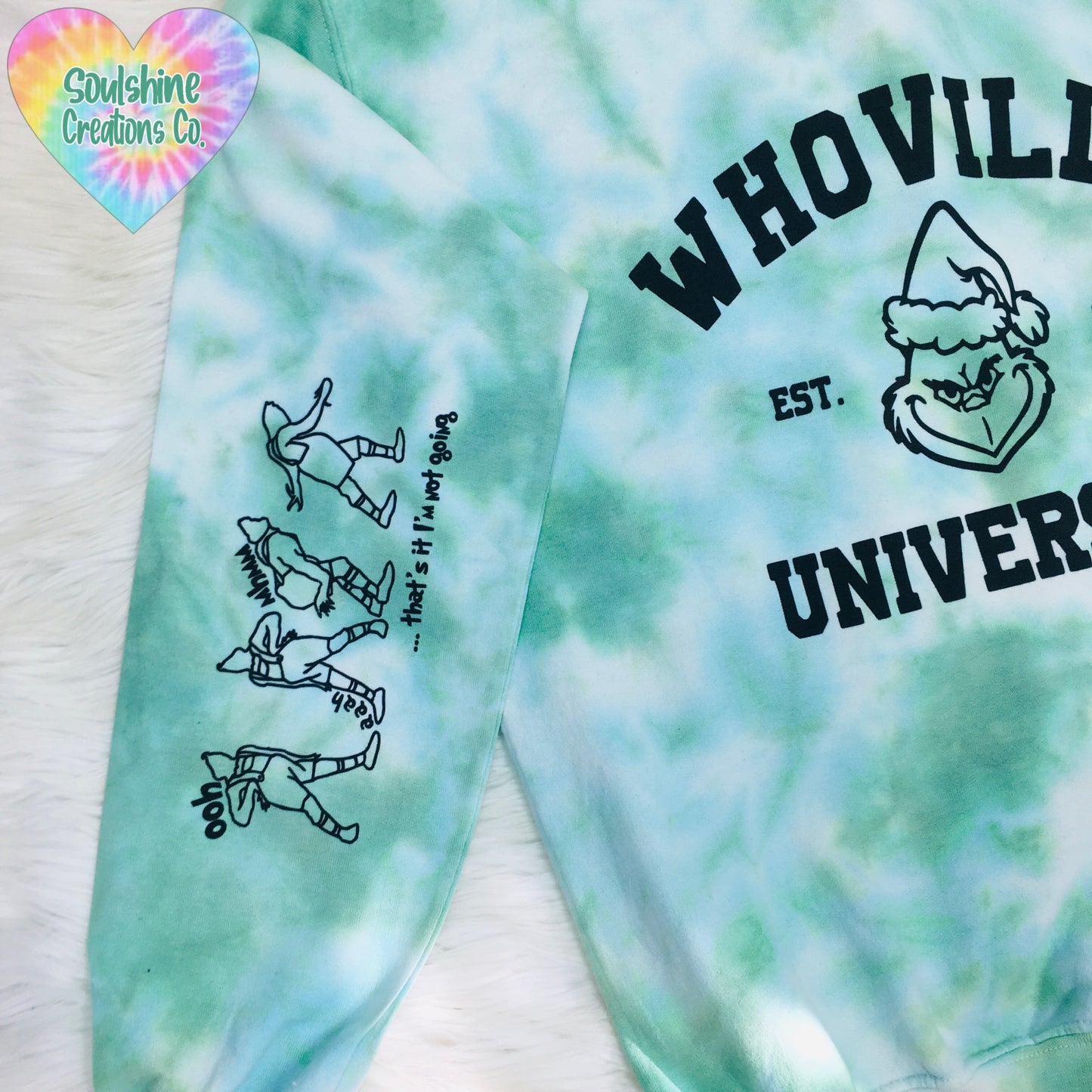 Whoville University Tie Dye Sweater