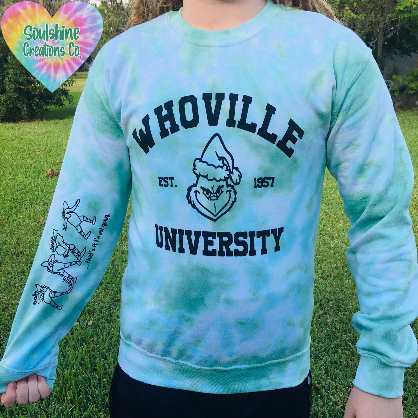 Whoville University Tie Dye Sweater