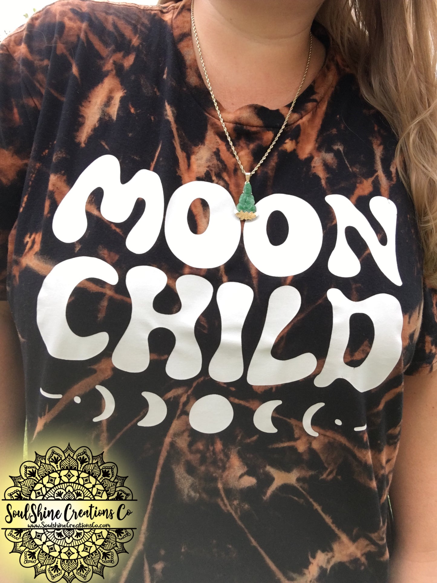Moon Child Grunge Bleached Shirt