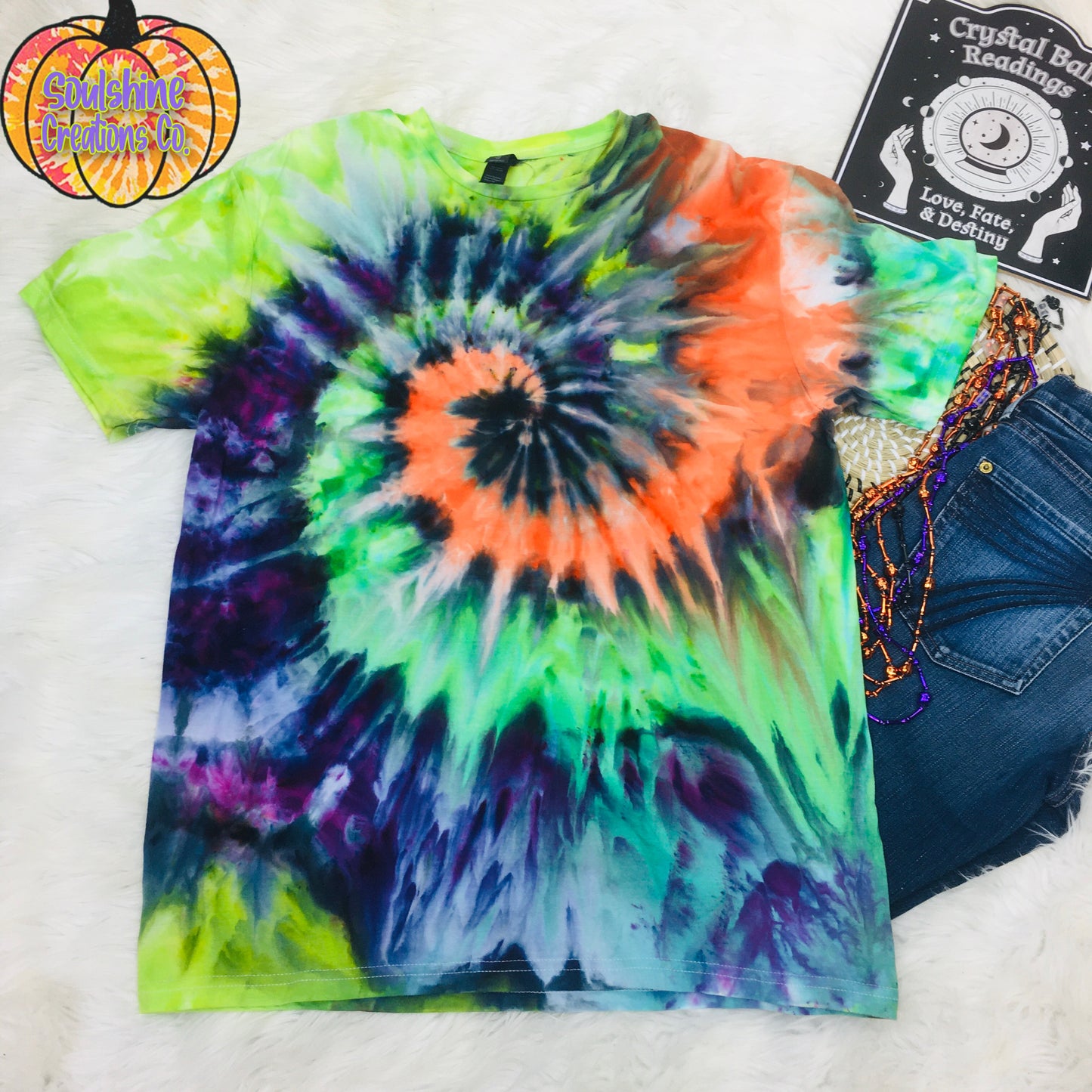 Halloween Spiral Ice Tie Dye Shirt