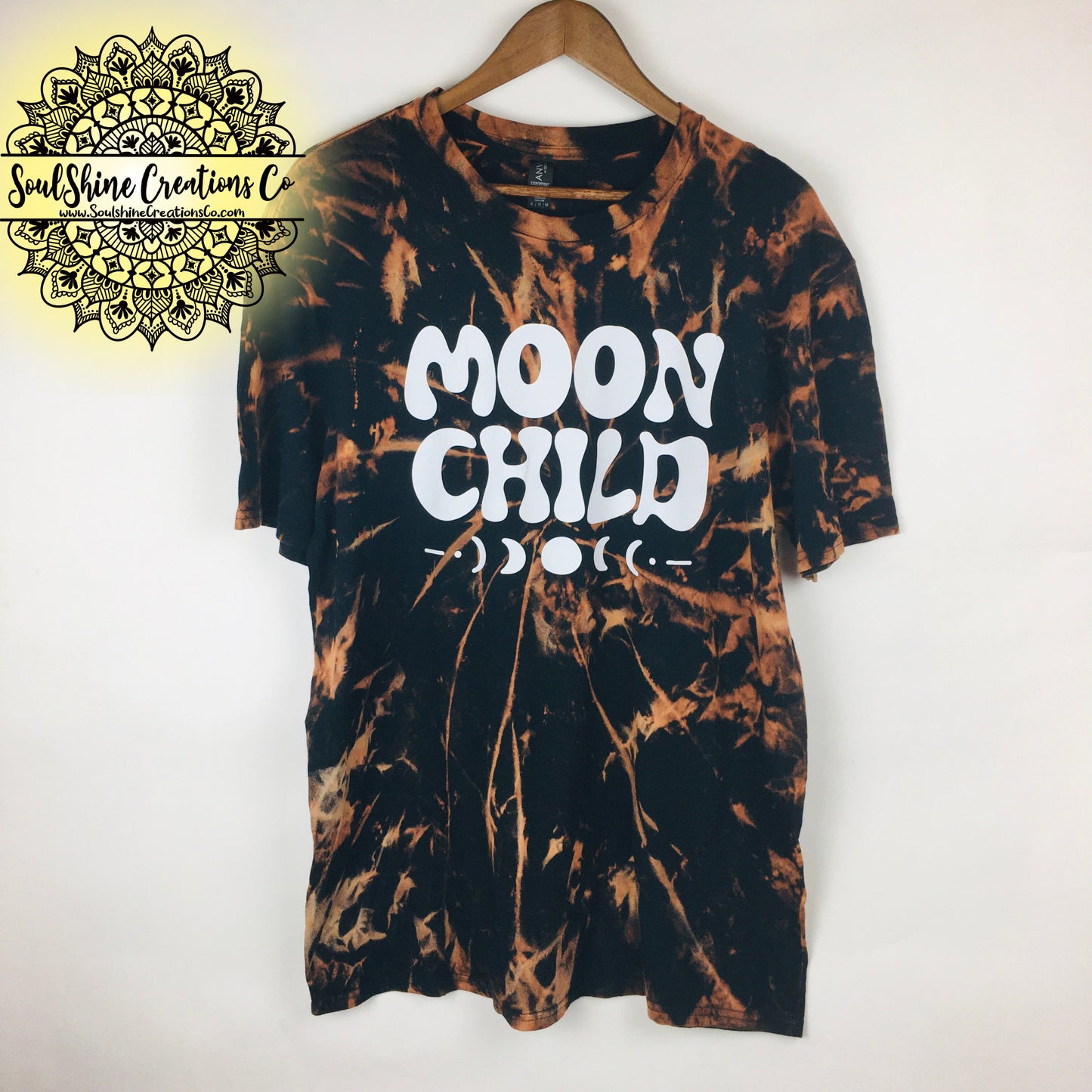 Moon Child Grunge Bleached Shirt