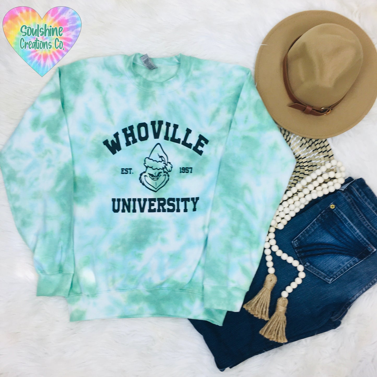 Whoville University Tie Dye Sweater