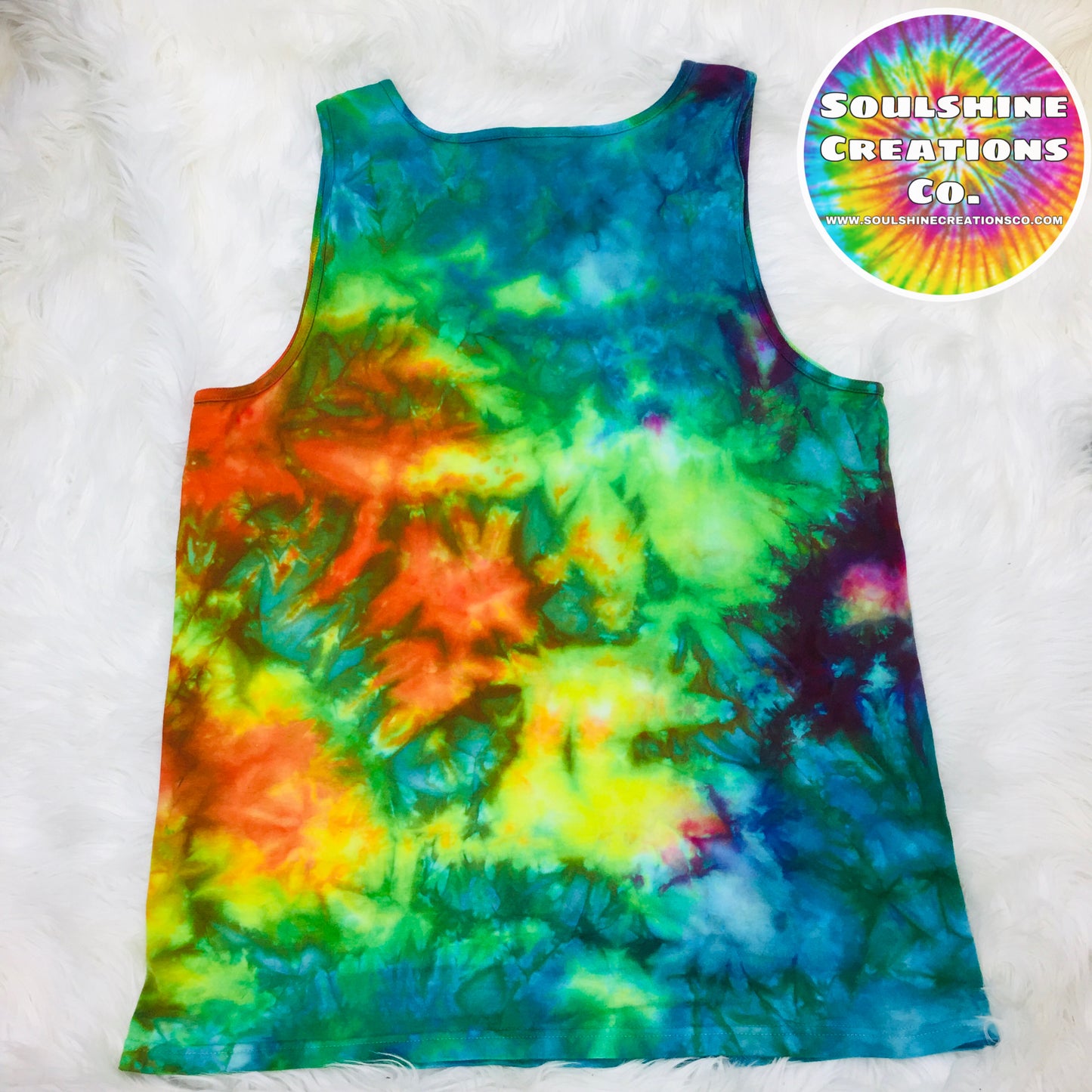 Tropics Ice Dyed Tie Dye Tank Top