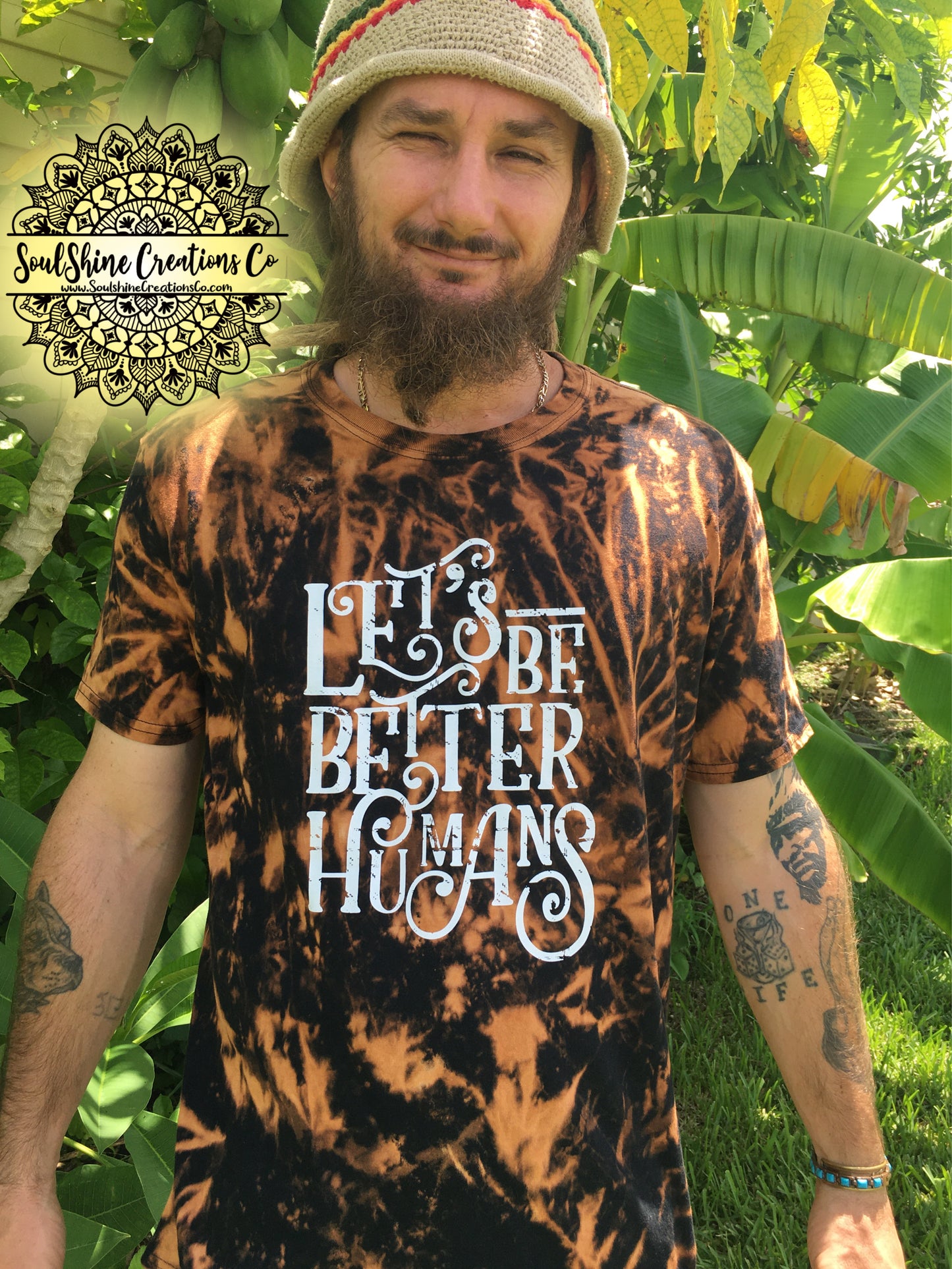 Let’s Be Better Humans Bleached Shirt
