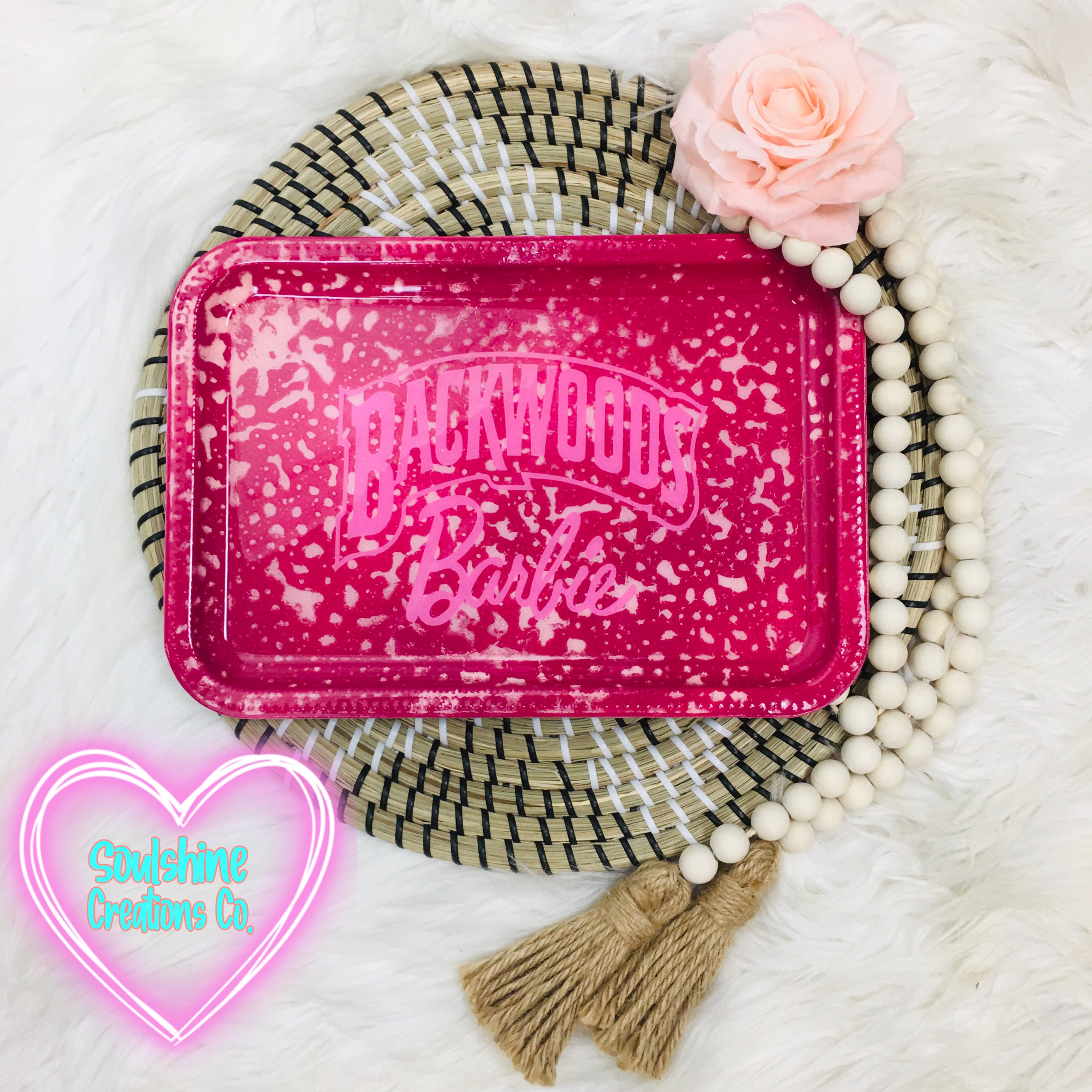 Cheapest Rolling Tray Set - Barbie (Hot Pink)