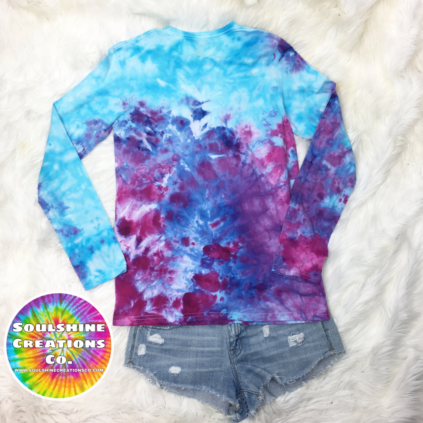 Dream Berry Ice Dyed Tie Dye Shirt