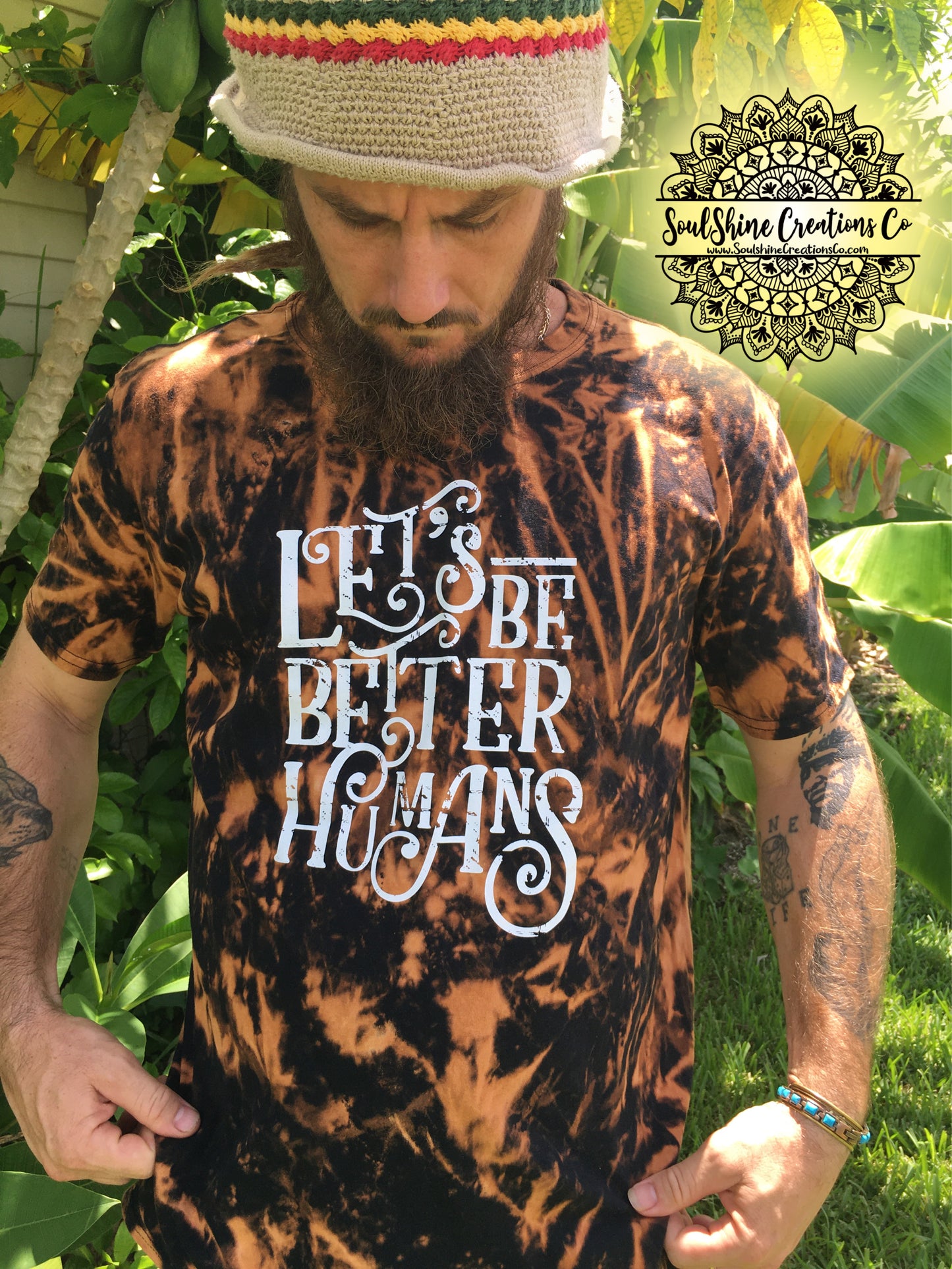 Let’s Be Better Humans Bleached Shirt