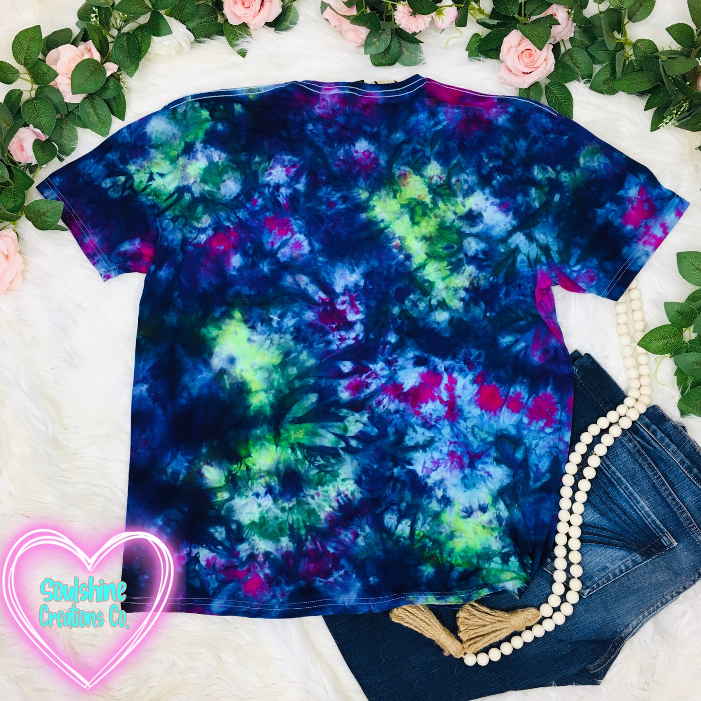 Northern Lights Galaxy Ice Tie Dye Shirt